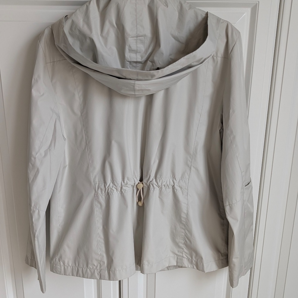 Cole Haan Lined Hooded Packable Rain Jacket - Picture 2 of 4